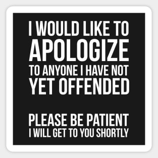 Sarcastic Apology Sticker